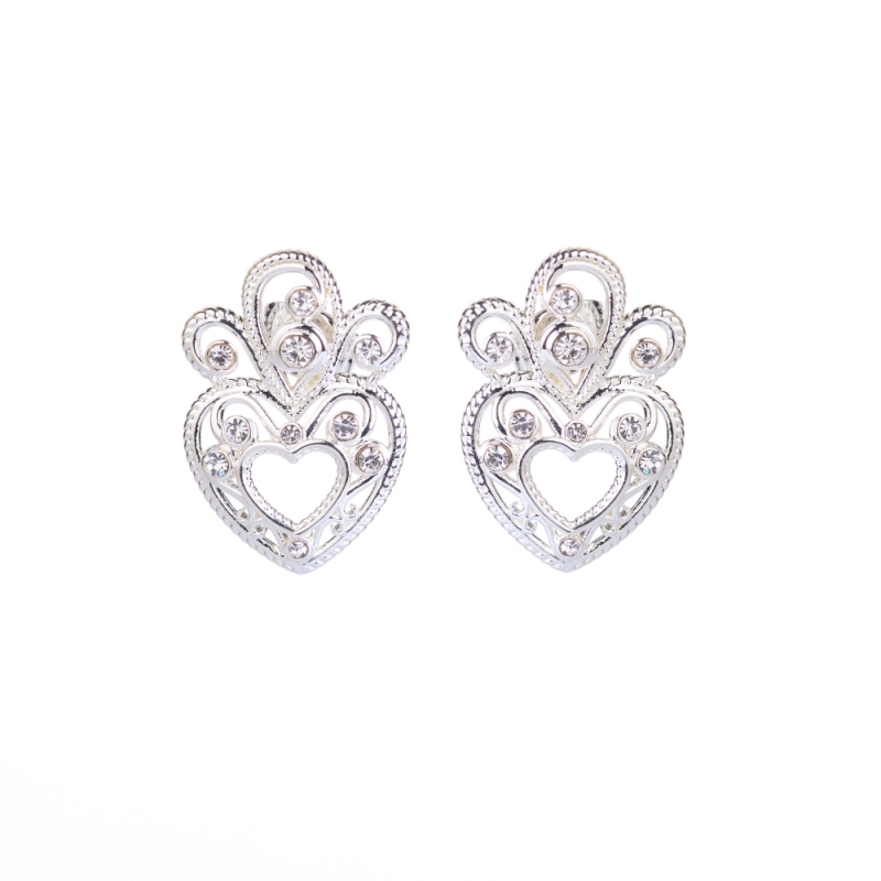 Filigree earrings - hearts