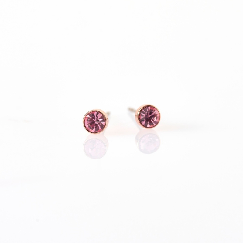 Small light pink earrings