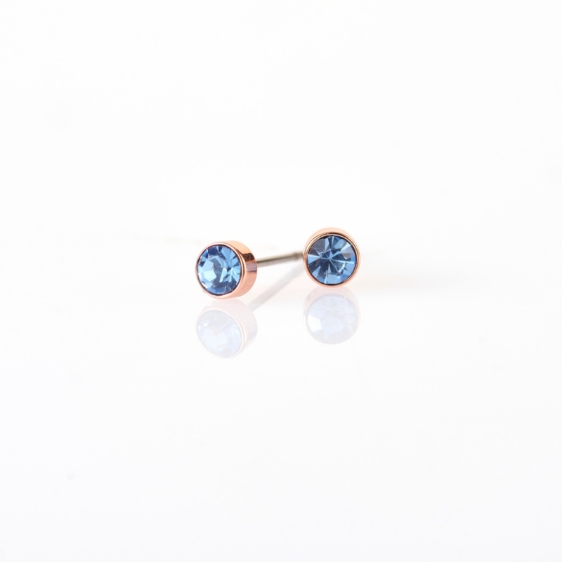 Small light blue earrings