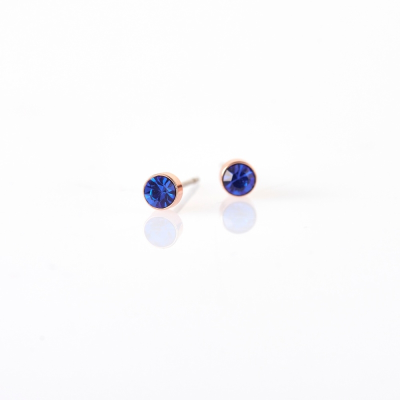 Small blue earrings