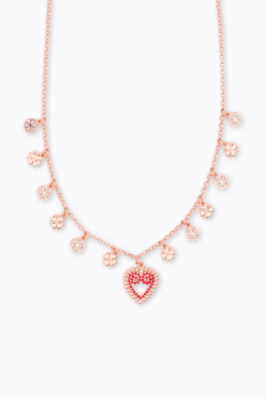 Red heart necklace