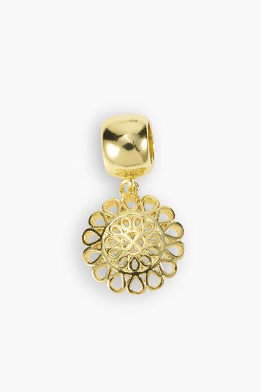 Sun Rosette Pendant (gold)