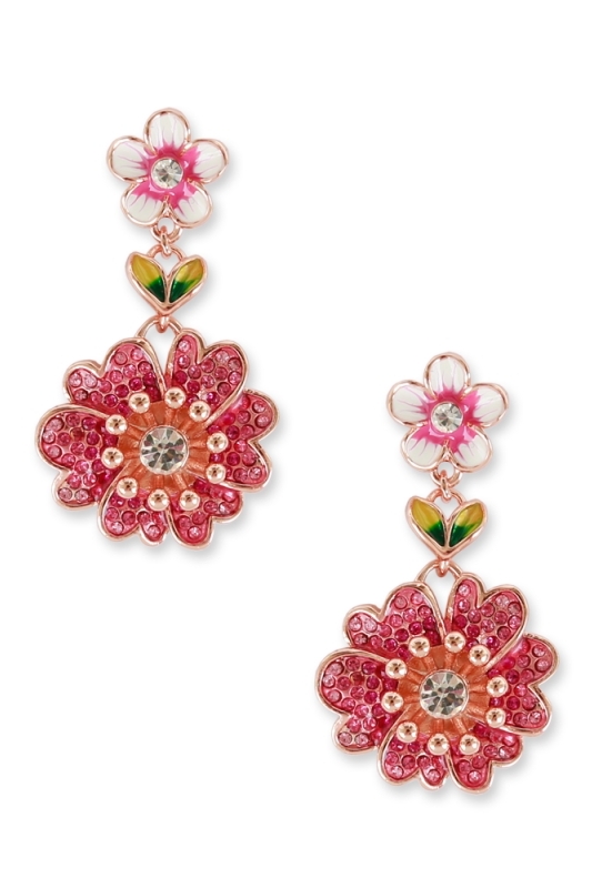 Pink earrings Briar-rose