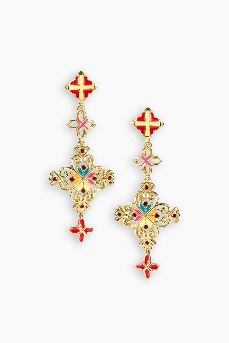Dangling Ornament Earrings