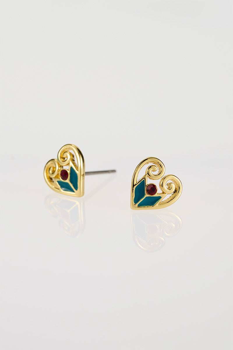 (Un)erased Heart Stud Earrings
