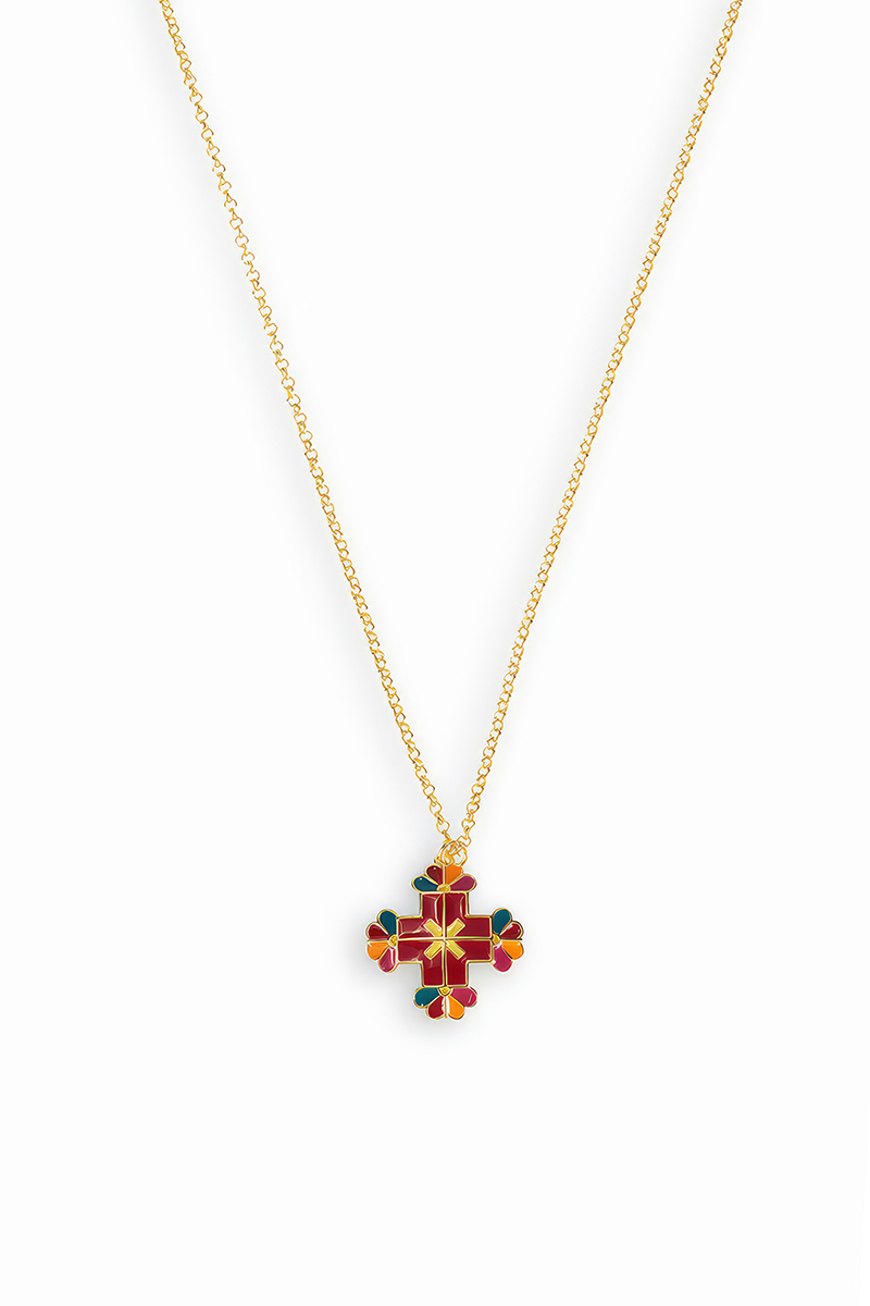 Red Cross Necklace