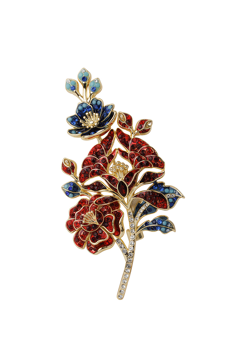 Lešť and Turie Pole Flower Brooch