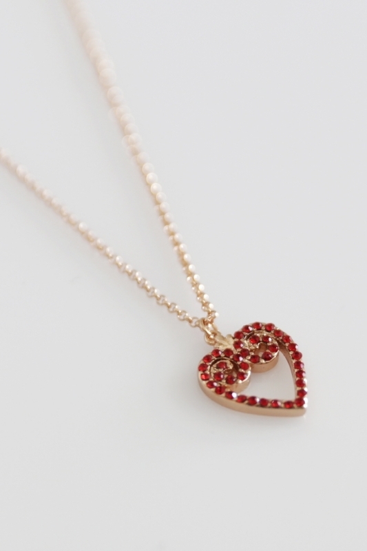 Red heart pendant Mileva