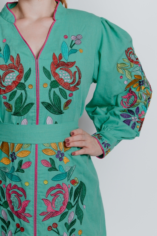 Jeweled Up mint-turquoise dress