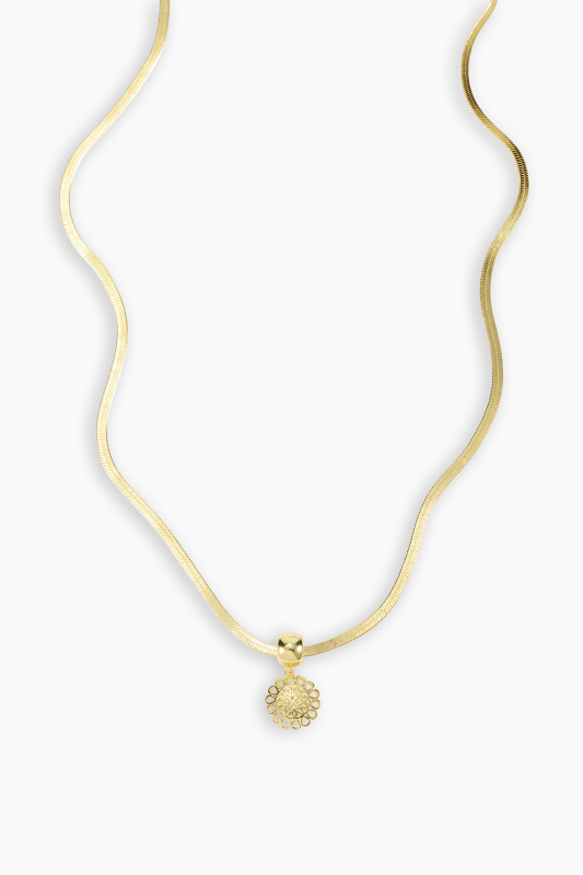 Sun Rosette Pendant (gold)