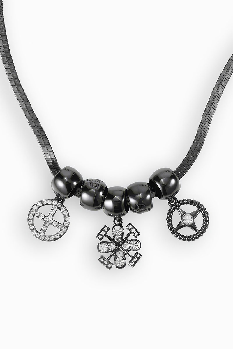Gunmetal Necklace of Strength and Birth