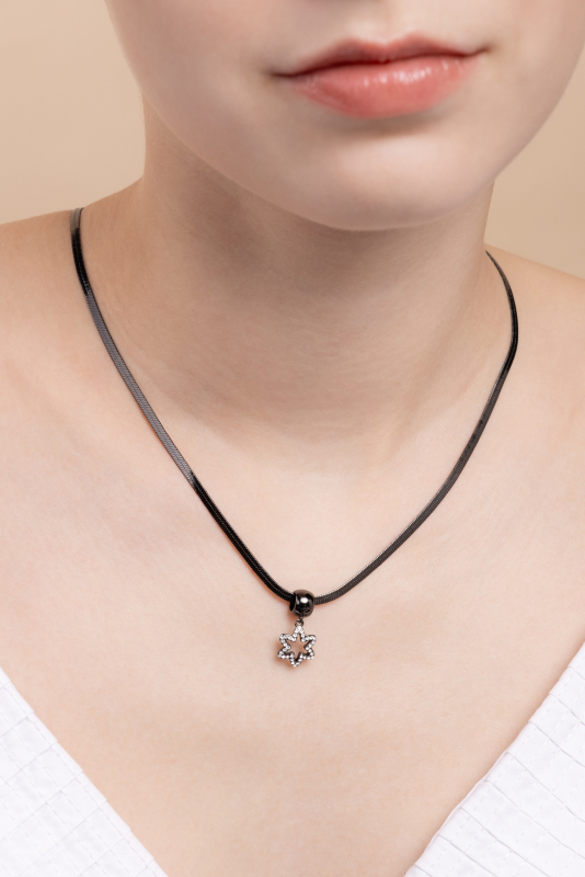 Gunmetal Necklace with Harmony pendant