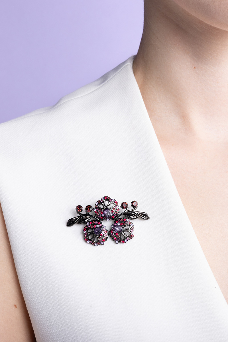 Detva Flowers Brooch