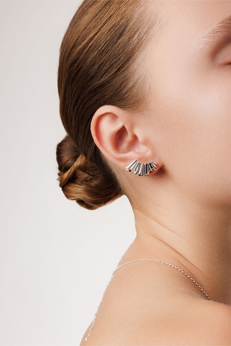 Small Stone Waterfall Earrings