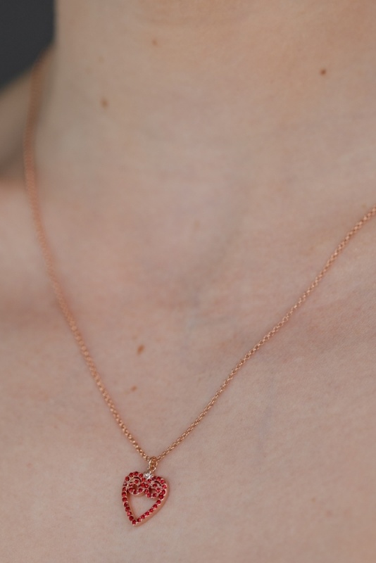 Red heart pendant Mileva