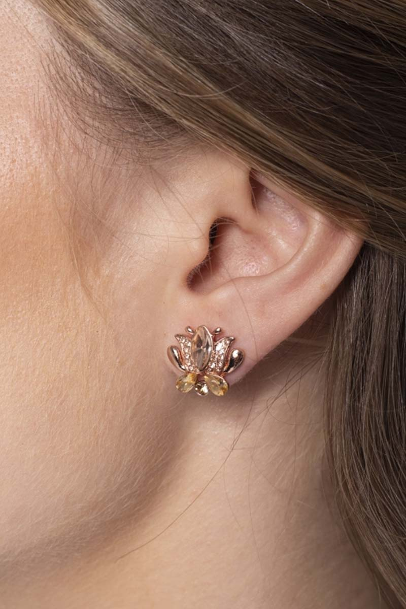Earrings with tulips