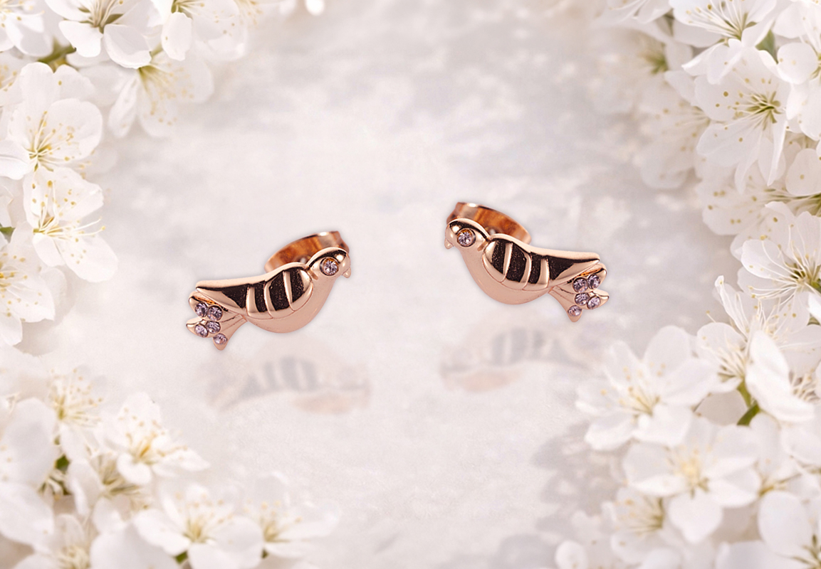 Small Doves Earrings